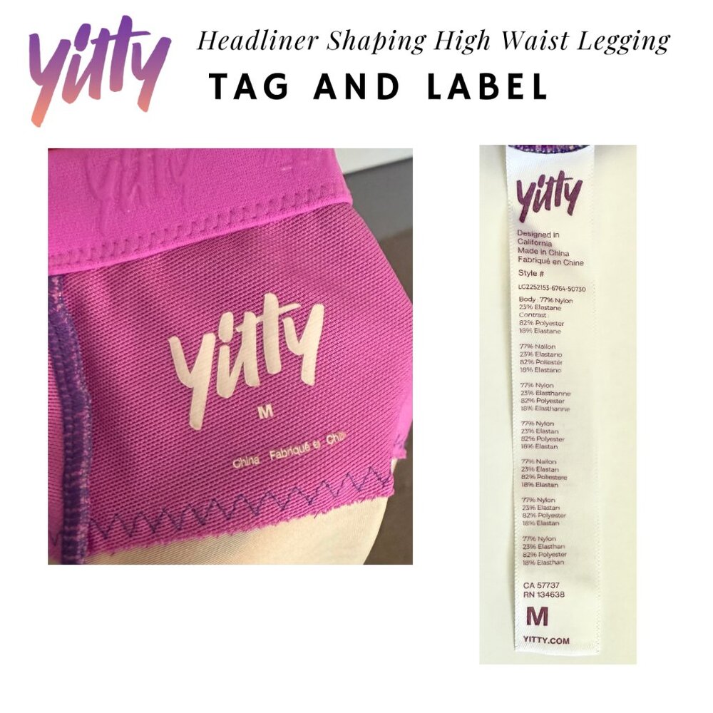 Yitty Headliner Shaping High Waist Legging - M - Picture 6 of 6